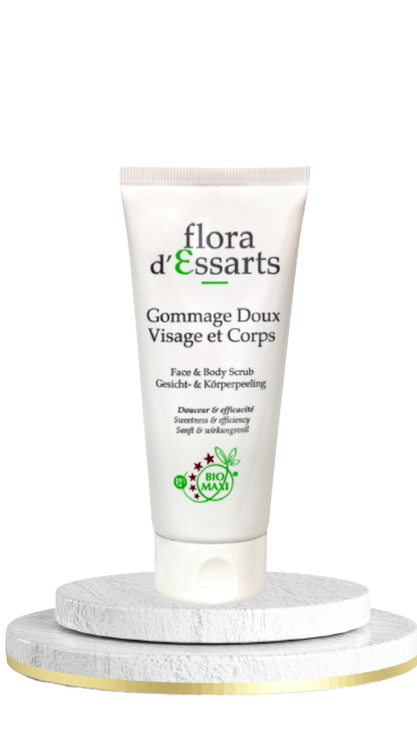 Gommage-Flora-d'essart-soins-du-visage-et-du-corps